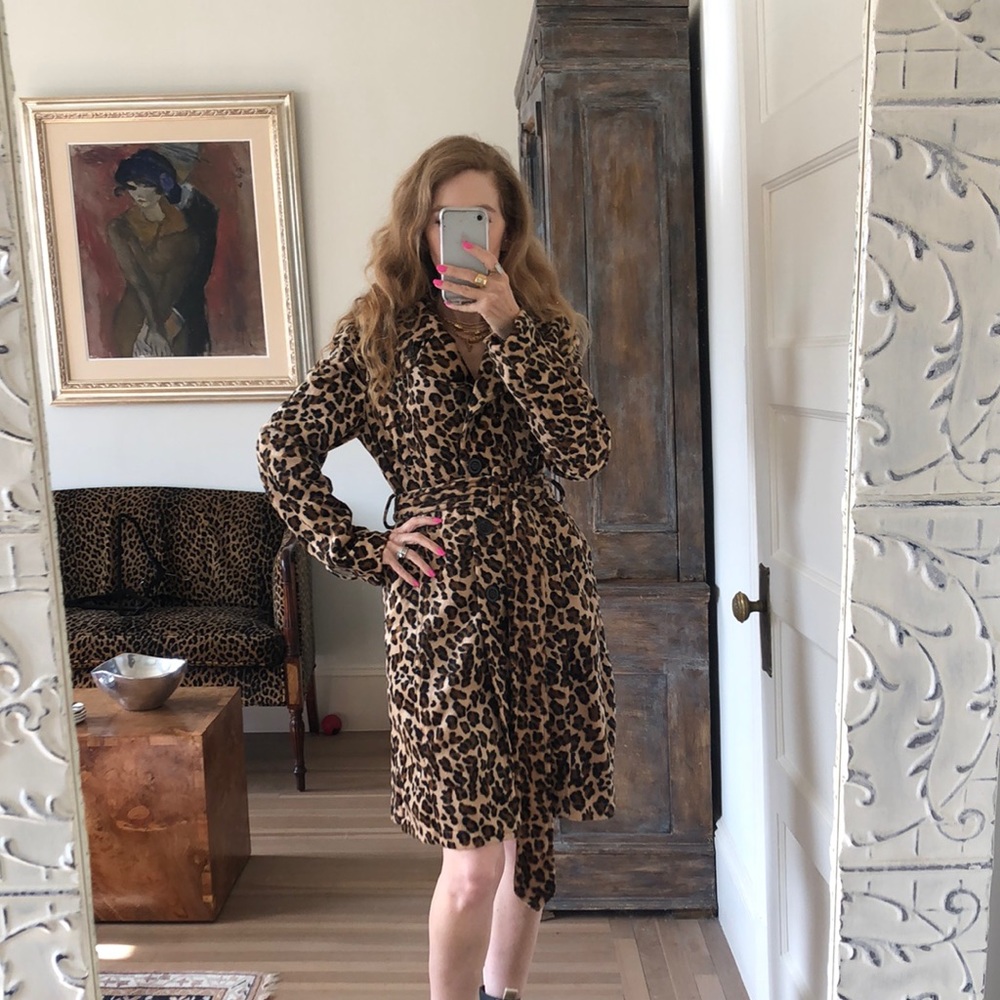 Vintage leopard coat 70's